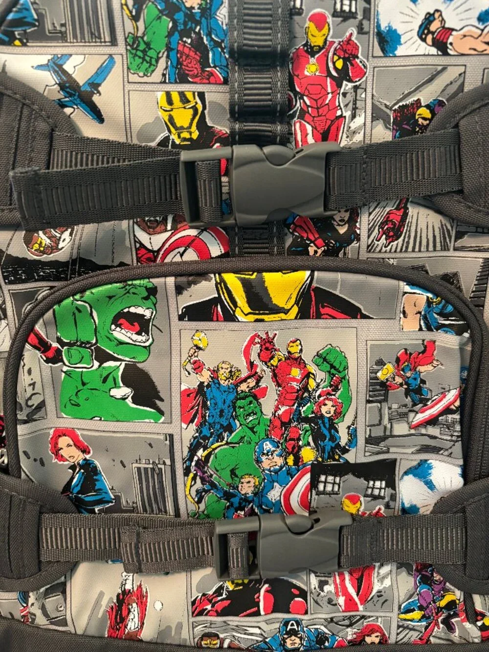 POTTERY BARN School Backpack MARVEL COMIC AVENGER HERO Size LARGE TRAVEL KID